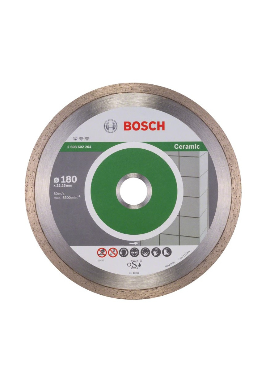 Алмазний диск PF Ceramic (180х22.23 мм) круг відрізний по кераміці (21690) Bosch (295033319)