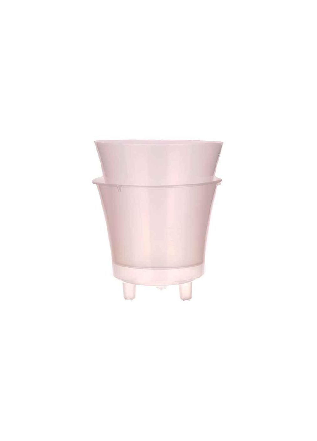 Вазон 0,7л 140мм зі вставкою на ніжках Орхідея в асорт. ТМ КОНСЕНСУС Консенсус (303416541)