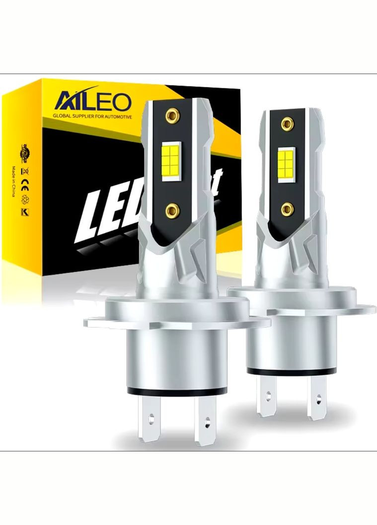 Две светодиодные лампы H7 LED AILEO CSP Chips 12 W 6500K No Brand (322860230)