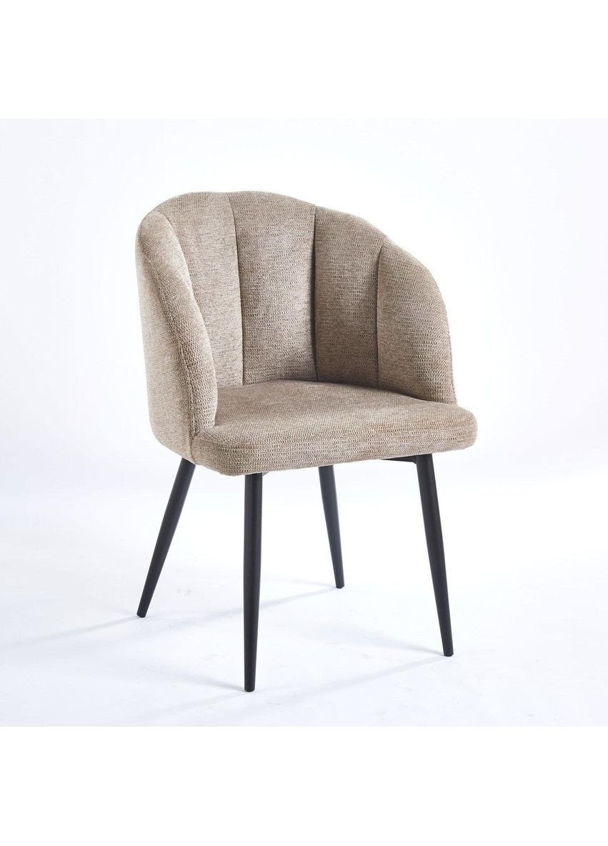 Стілець CALLA чорний каркас/беж тк. Intarsio (365461312)