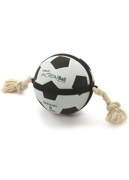 Іграшка для собак Actionball футбольний м'яч на мотузці гума 125 см (5411290287166) Flamingo (279563037)