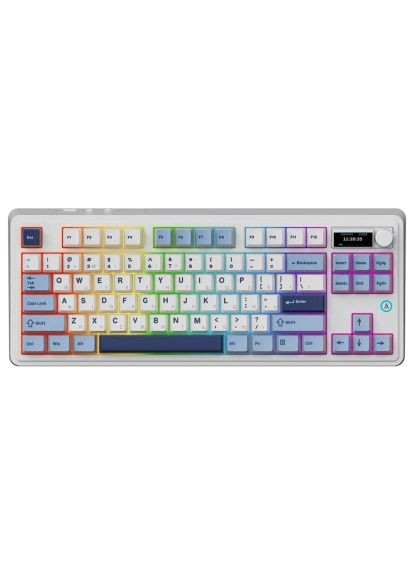 Клавіатура White (AK870-MU-BWD) Ajazz AK870 PLUS Murad Switch RGB Wireless/Bluetooth/USB (364659628)