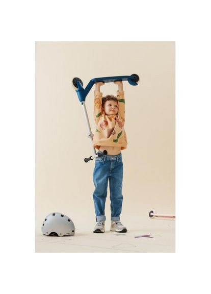 Детский Двухколесный Самокат от 3 до 6 лет Рост 95-130 см Синий Oxelo (335052401)