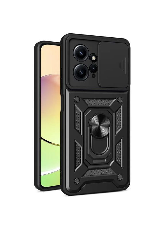 Чохол для Xiaomi redmi Note 12 4g протиударний бампер зі шторкою для камери на сяомі редмі нот 12 (чорний) No Brand (297529034)