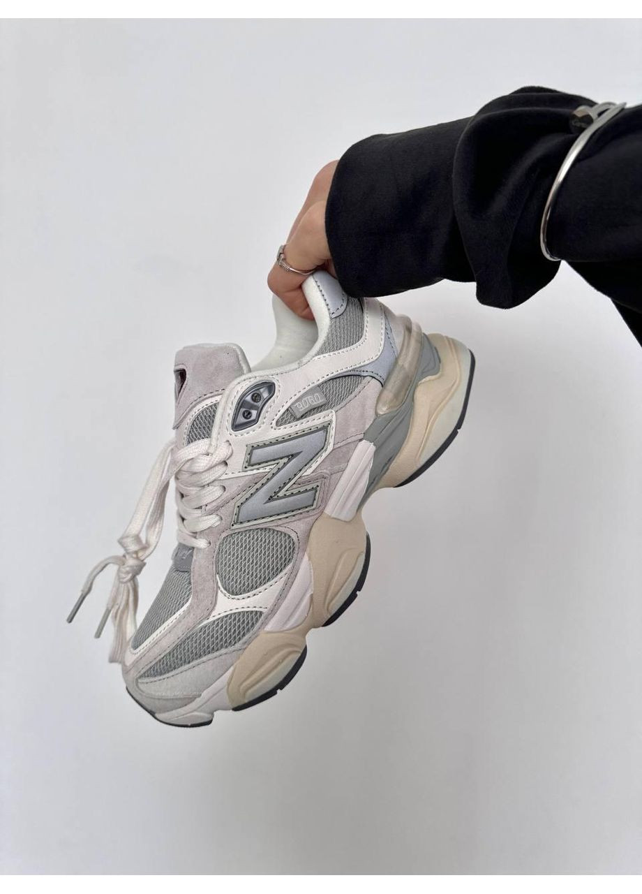 КРОСІВКИ ЖІНОЧІ NEW BALANCE 9060 LIGHT GREY / BEIGE НЬЮ БЕЛАНС 9060 No Brand сірі демісезони (367167592)