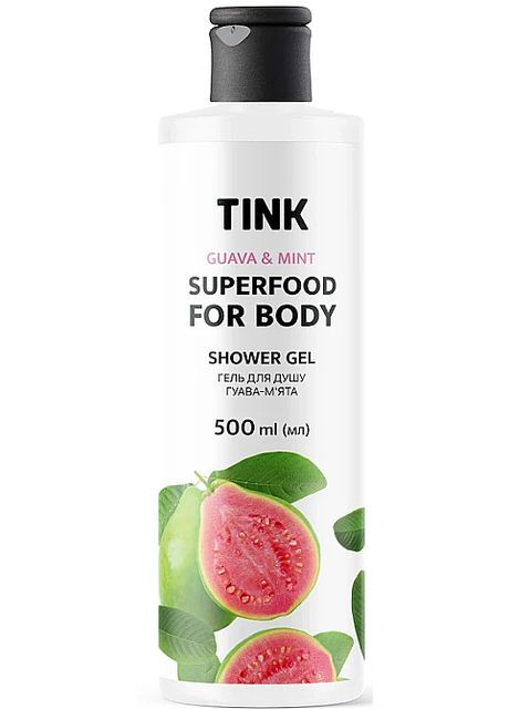 Гель для душу "Гуава-м'ята" Superfood For Body Shower Gel 500ml (1087031-92305) Tink (368625599)