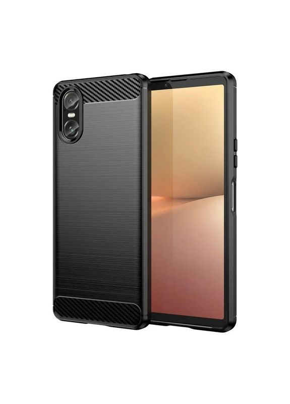 Чохол Carbon Fiber для Sony Xperia 10 VI Black Lenuo (366017497)