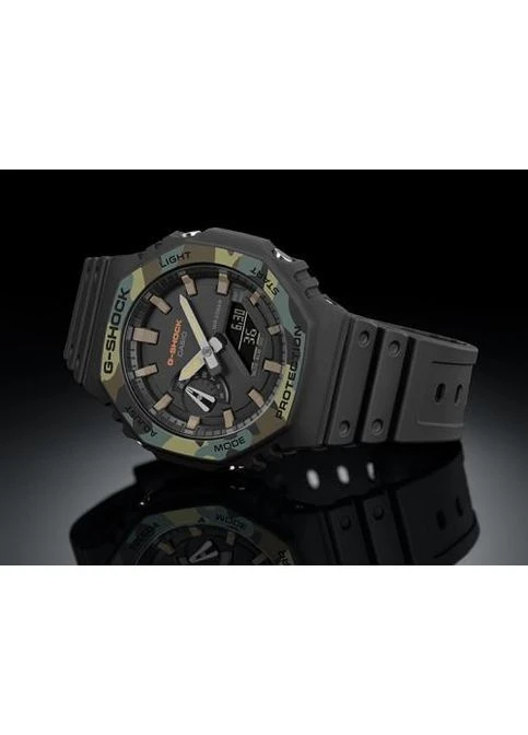Часы мужские противоударные оригинальные японские G-Shock GA-2100SU-1AER с полимерным ремешком Casio (401556991)