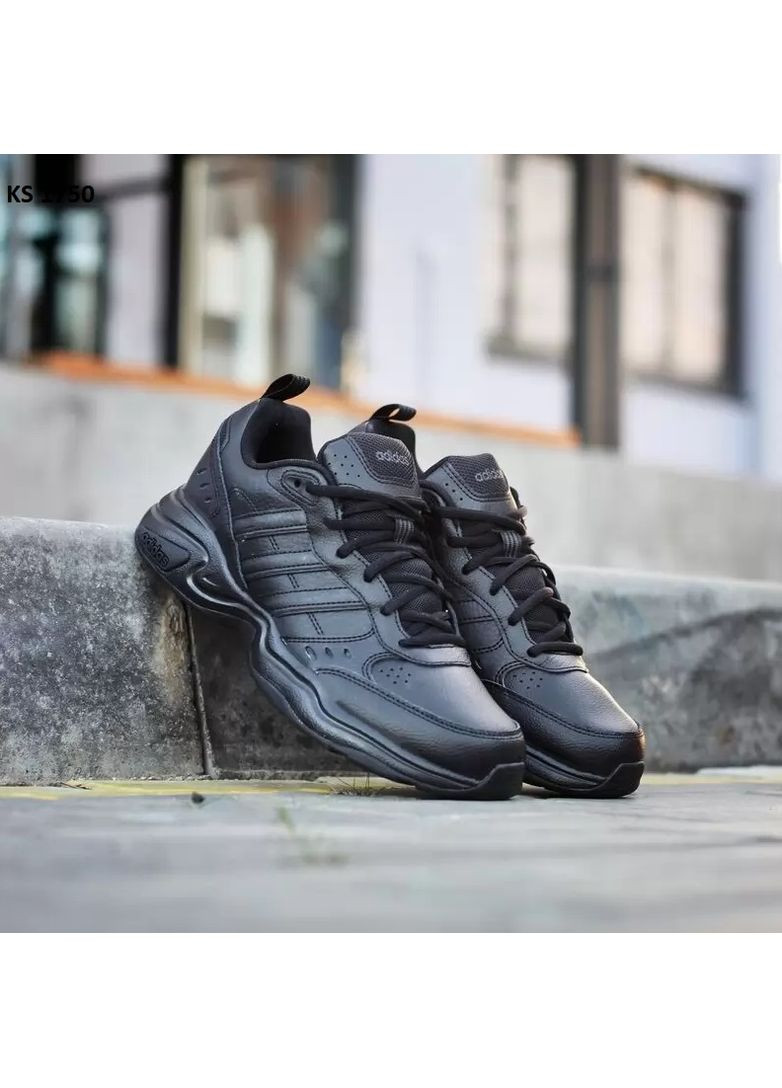 Черные демисезонные кроссовки мужские adidas strutter black адидас No Brand