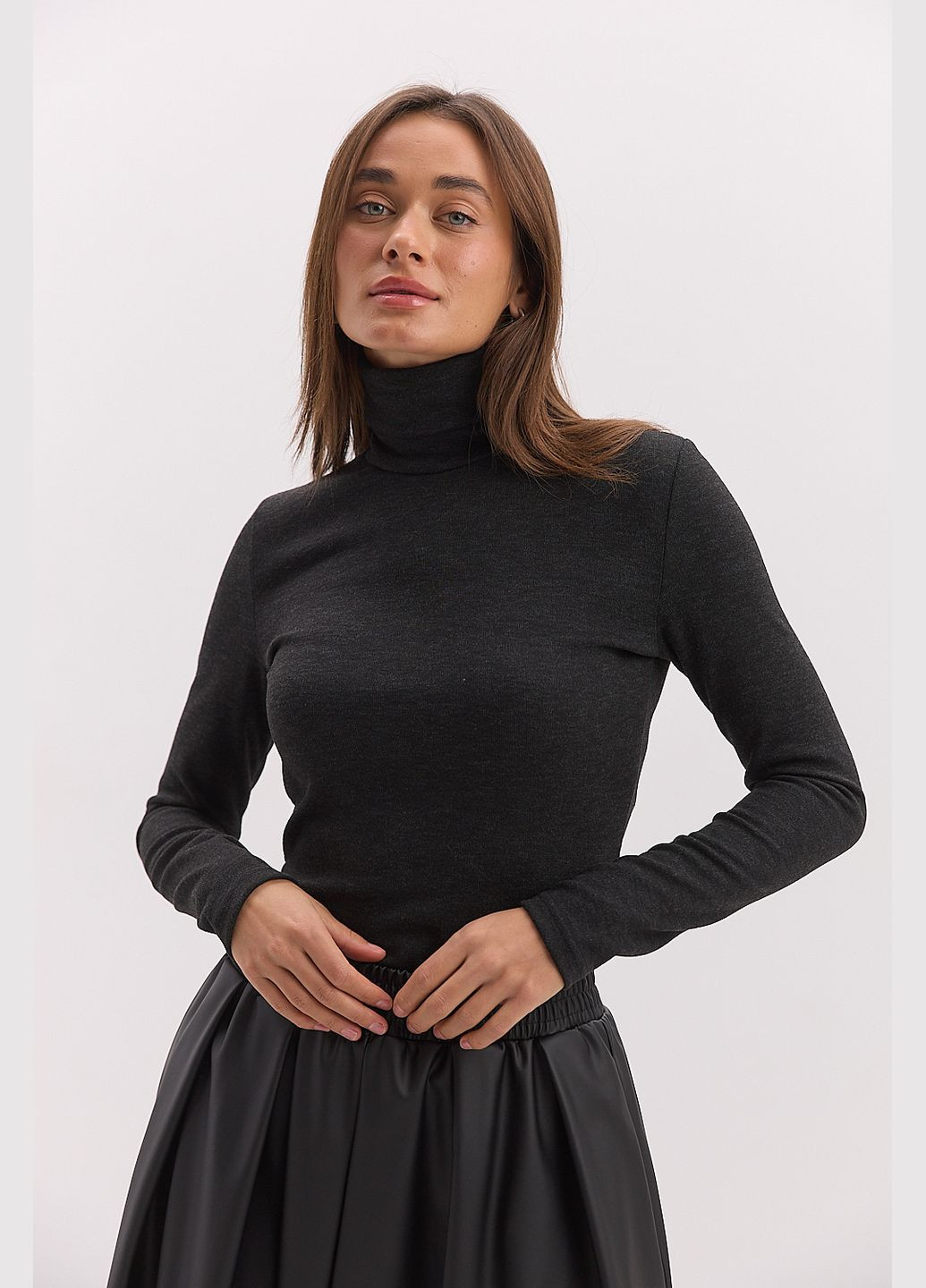 Женский теплый гольф из трикотажа Arjen (308725456)