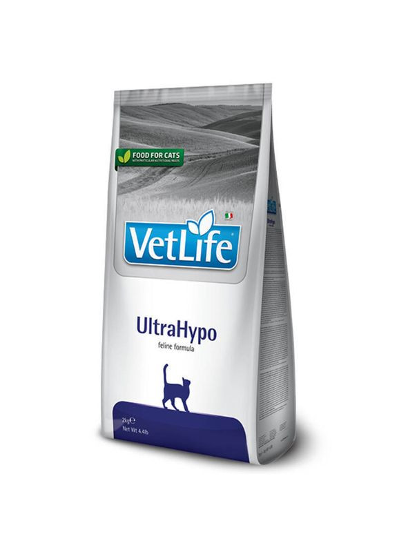 VetLife UltraHypo – Сухий корм-дієта для котів при харчовій алергії 2 кг (8010276022523) Farmina (327062479)