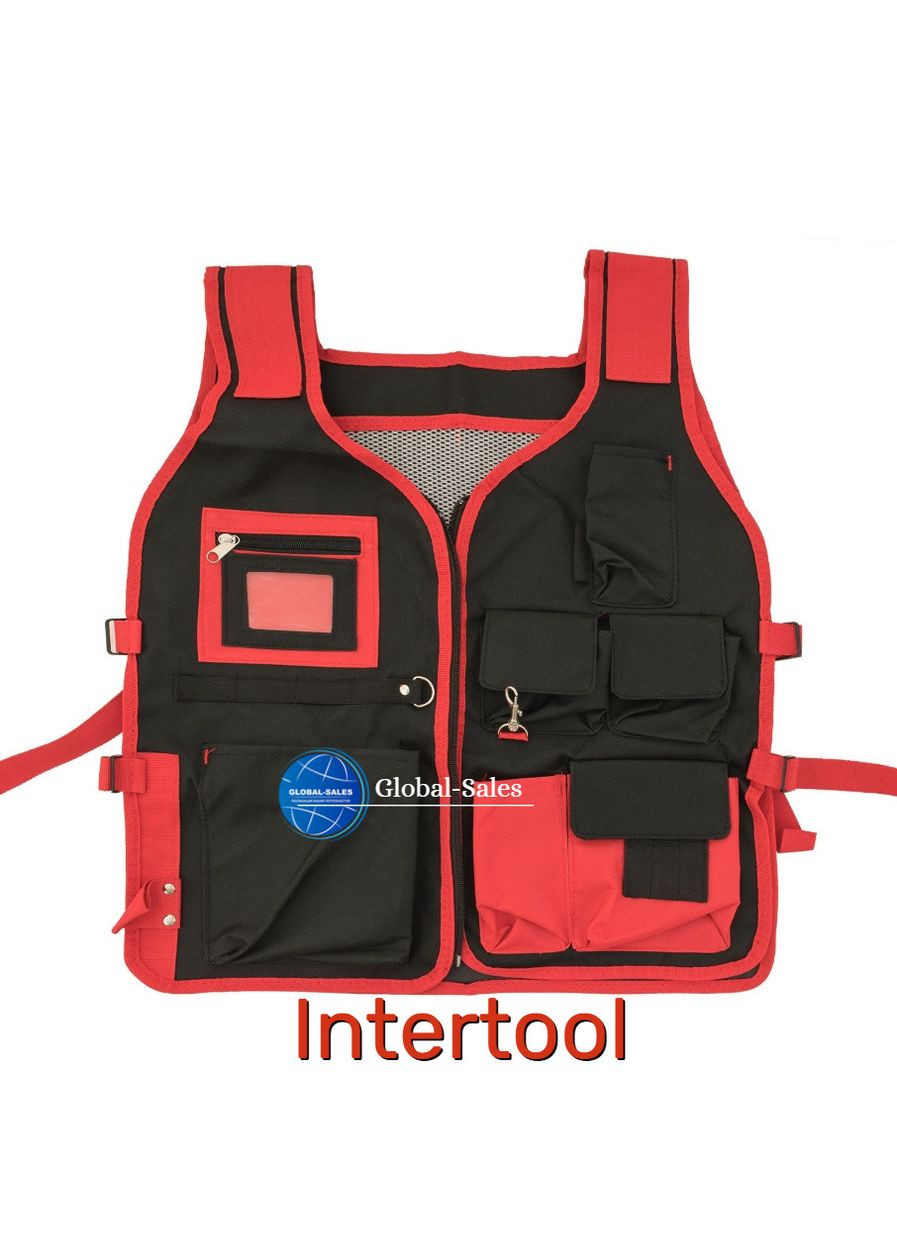Жилет слюсарно-будівельний 7 кишень (SP-1001) Intertool (353493336)