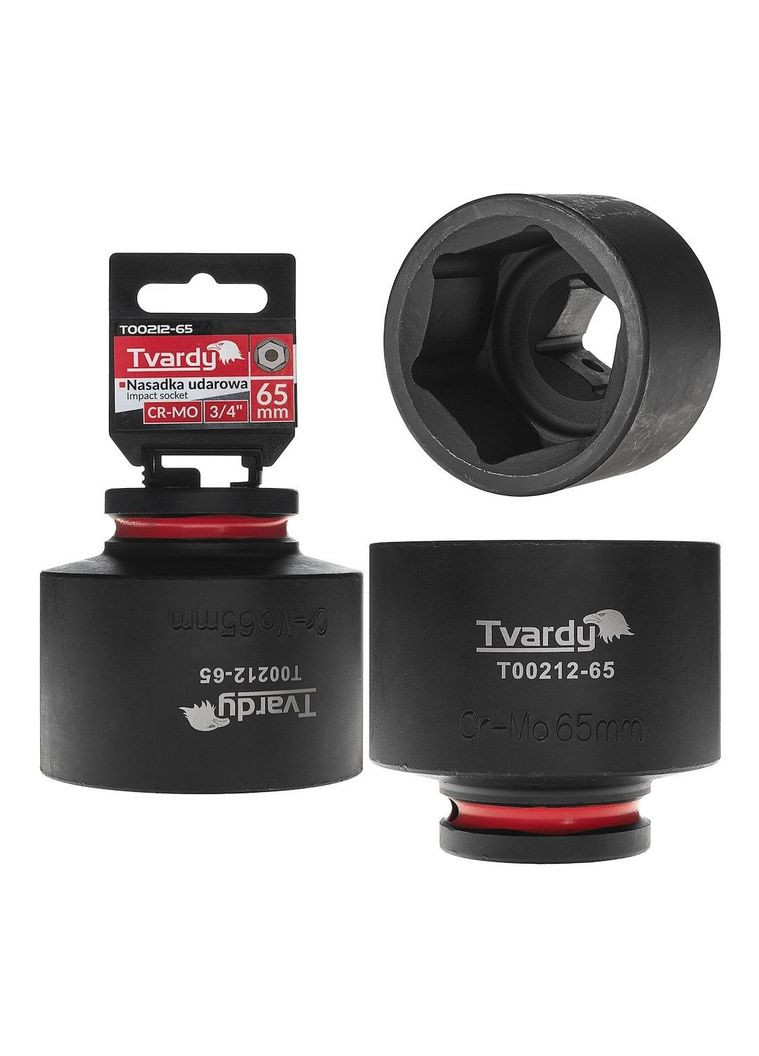 Головка ударная "Tvardy" из хром-молибденовой стали (Cr-Mo) 3/4" 6-гранная 65 мм Geko (355263094)