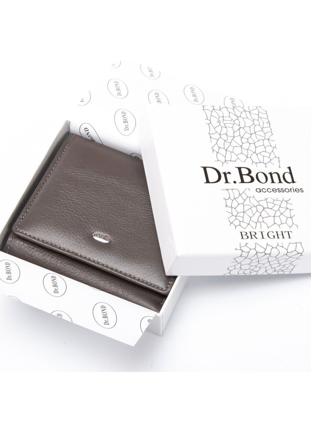Шкіряний жіночий гаманець Bright WS-219 gray Dr. Bond (370766670)