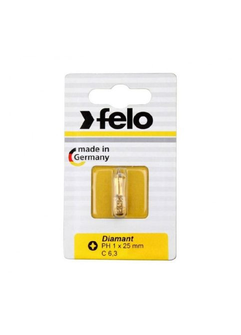 Біта PH3х25 мм DIAMANT 1/4" С 6,3 ВОХ 02203086 (14252) Felo (295043588)