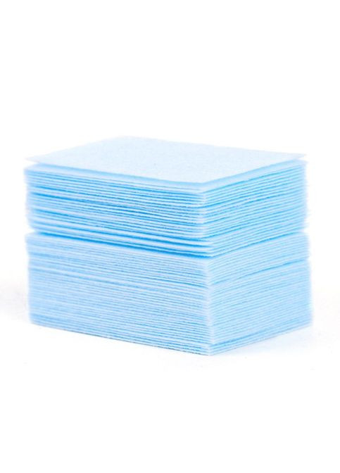 Безворсові серветки тканинні 5.5х4 см блакитні, 60 шт. YRE (296630045)