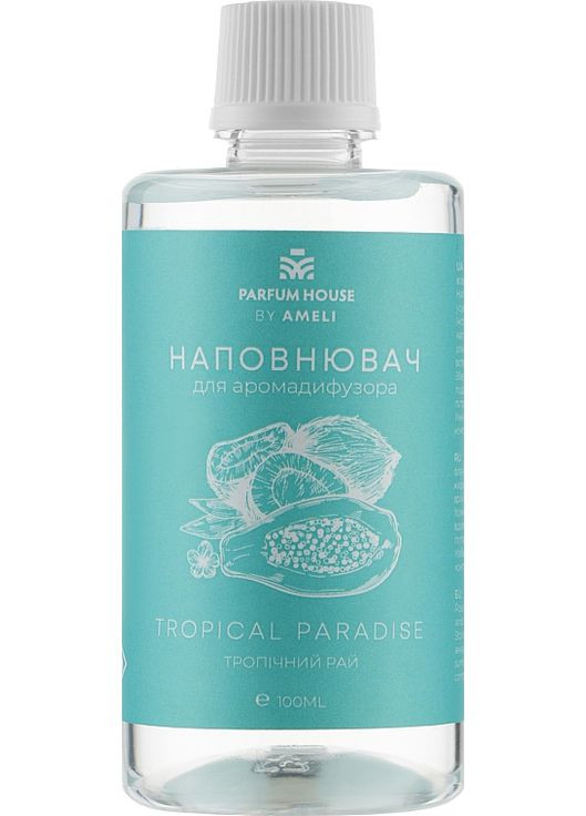 Наполнитель для диффузора "Тропический рай" By Ameli Tropical Paradise 100ml (994413-44081) Parfum House (368652482)