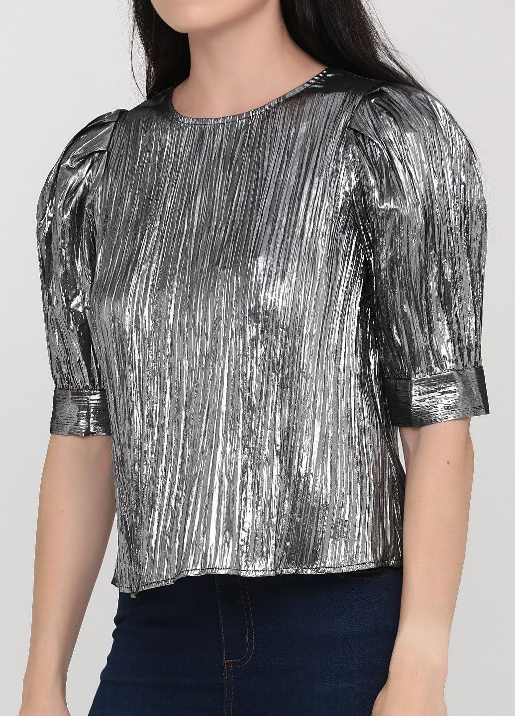 Срібна блуза H&M