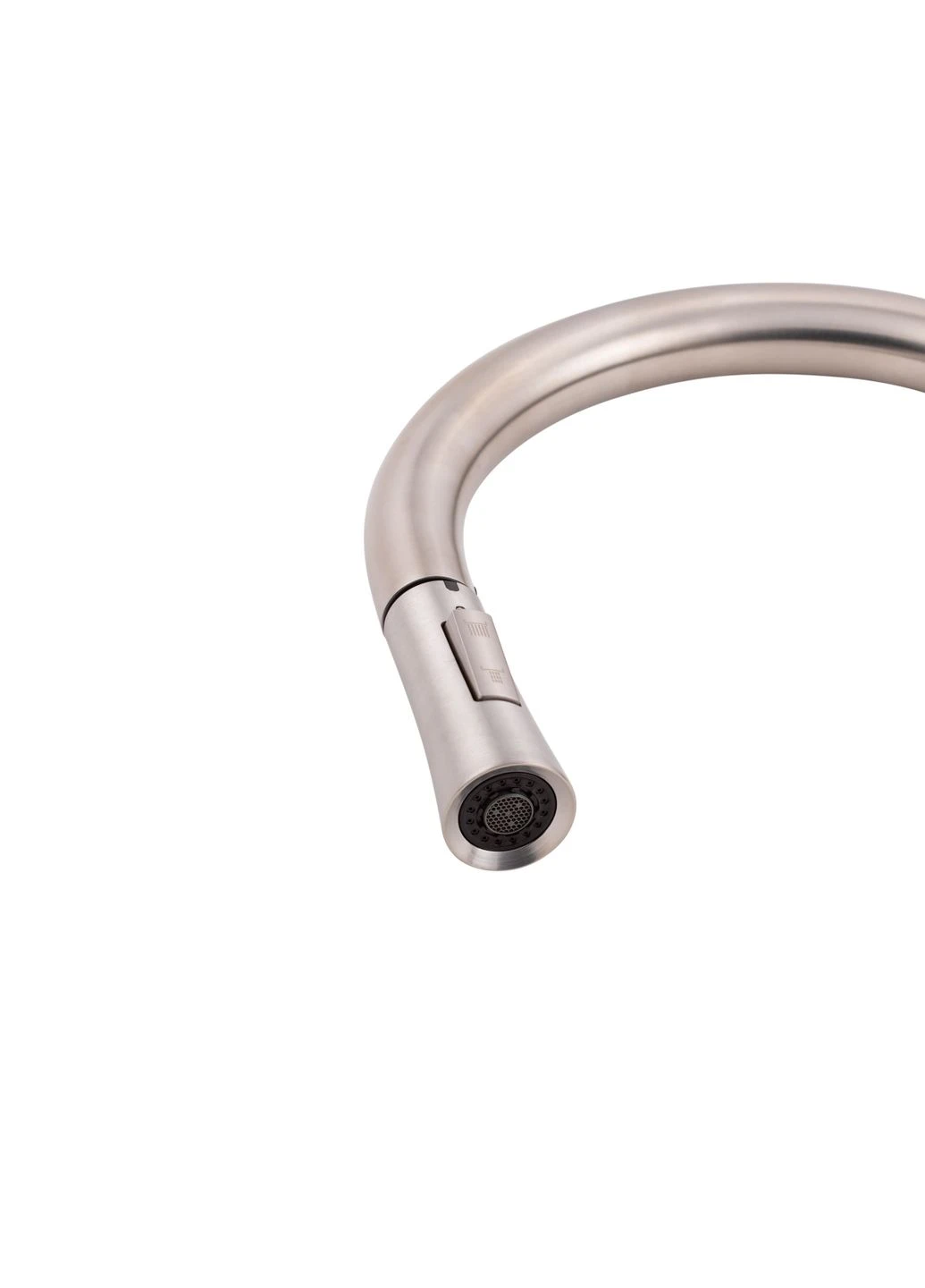 Змішувач для кухні Baruska з висувним виливом QTBAR9137103UN Brushed Nickel PVD Qtap 9137103UN (382938471)