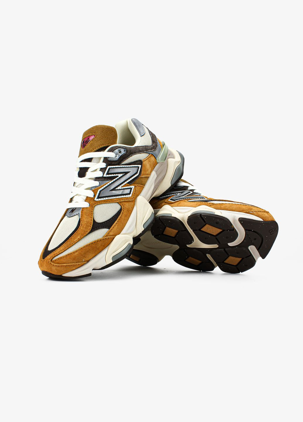 Коричневі Осінні кросівки чоловічі і жіночі new balance 9060 'workwear' | нью баланс 9060 коричневі No Brand