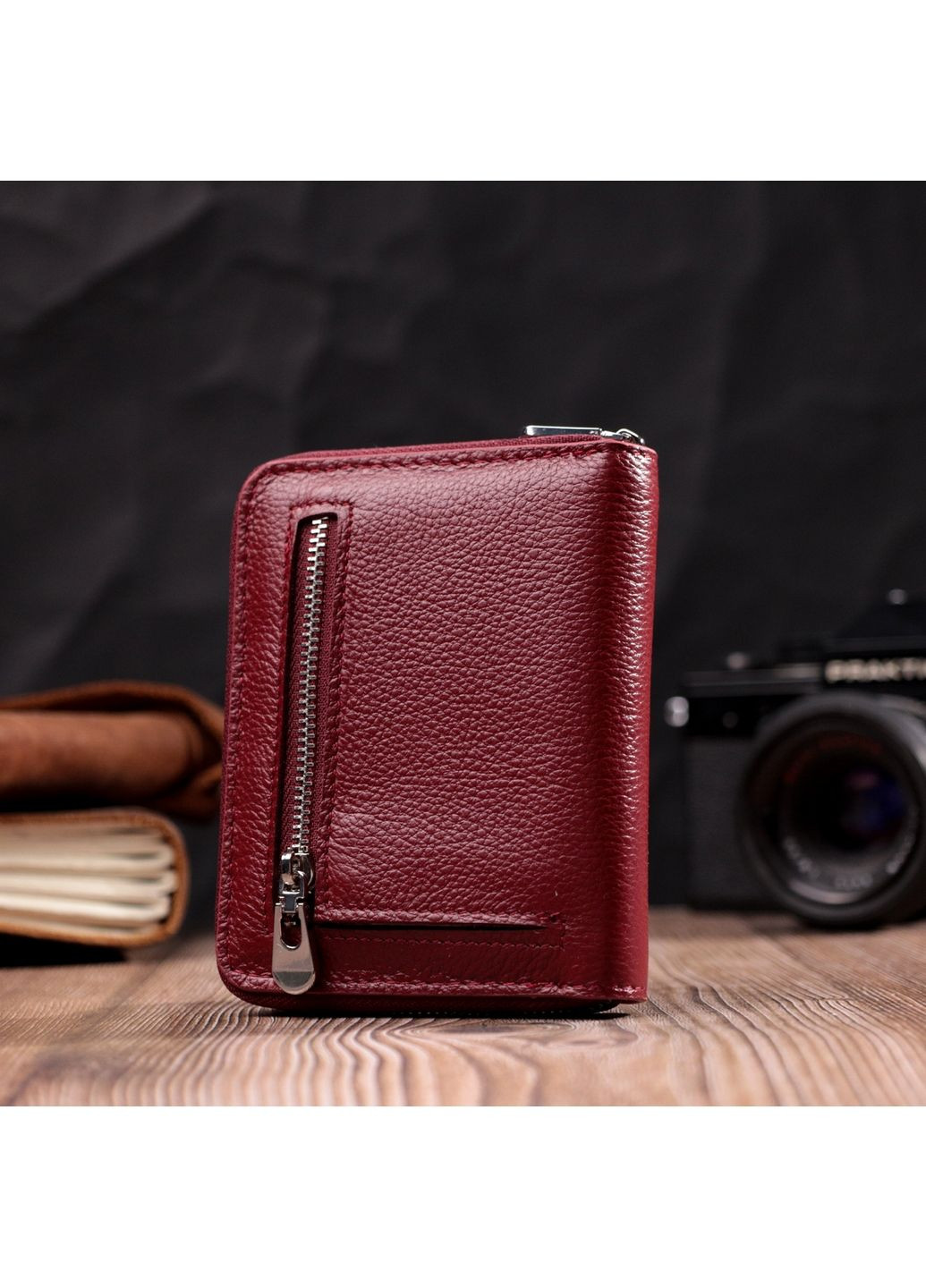 Жіночий шкіряний гаманець 11,8х9,5х2 см st leather (288046856)