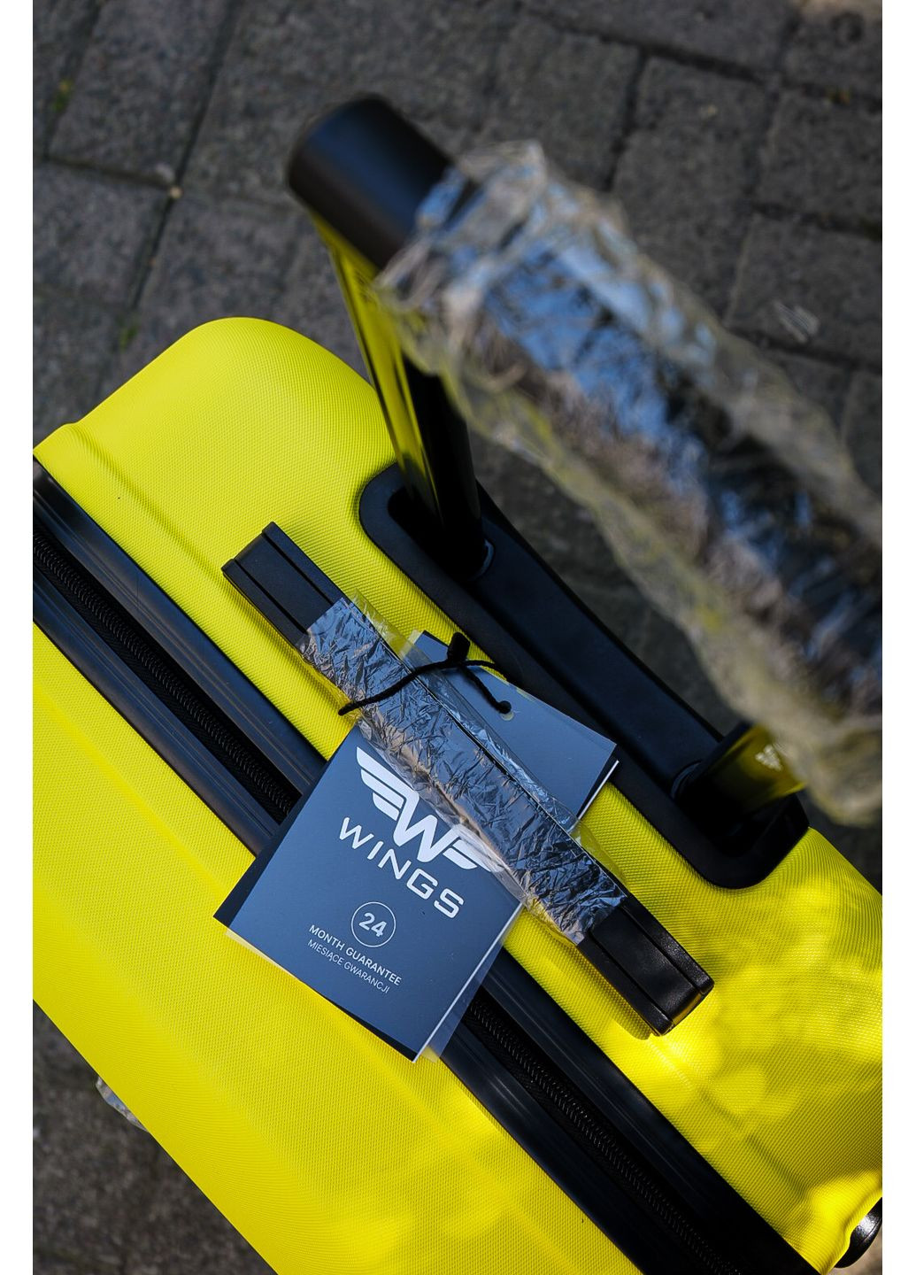 Чемодан пластиковый ручная кладь S, цвет голубой Wings 147 (350610651)