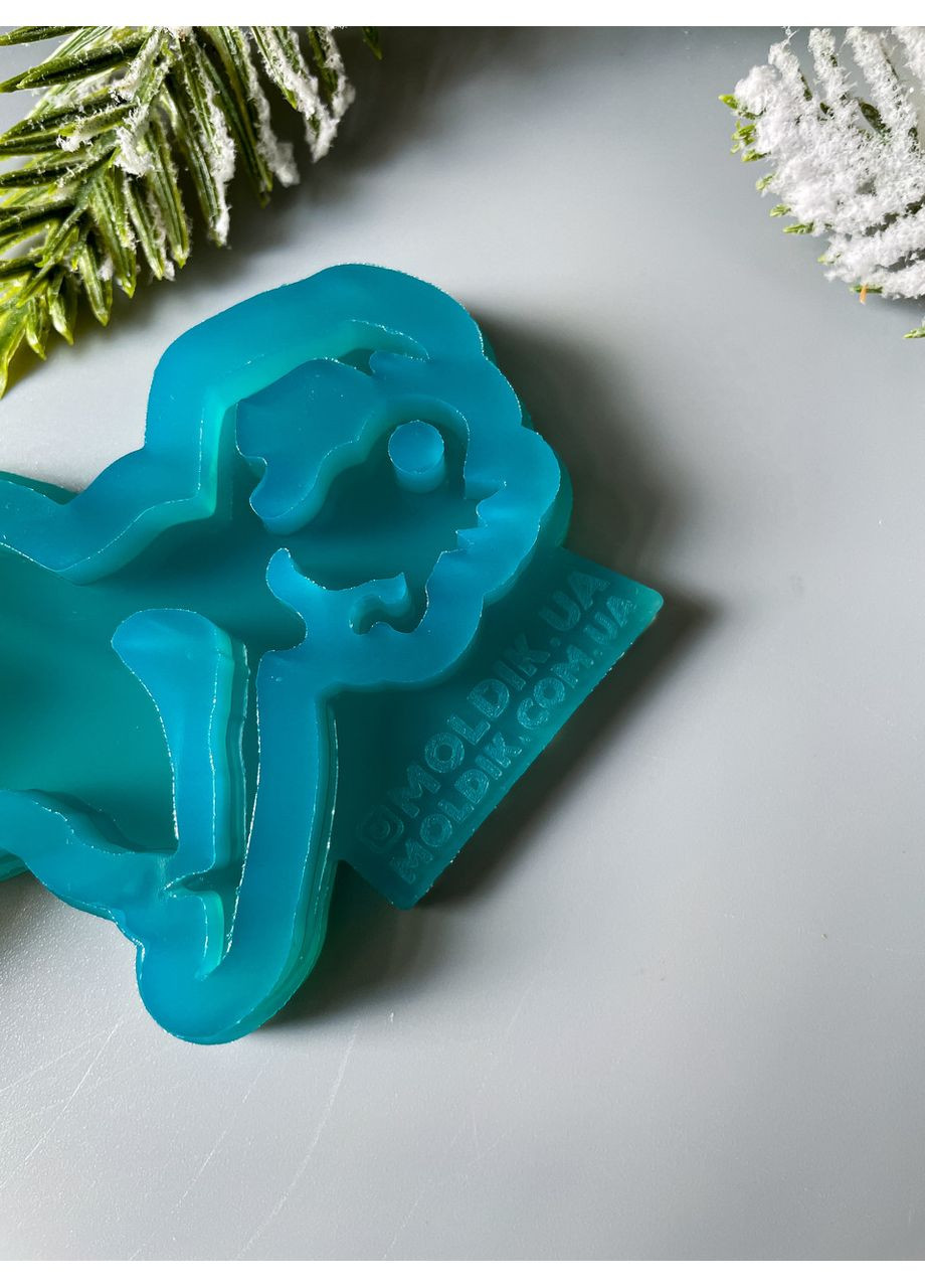 Молд Балерина 2 форма для новорічних іграшок на ялинку силіконова форма для епоксидної смоли No Brand (370567186)