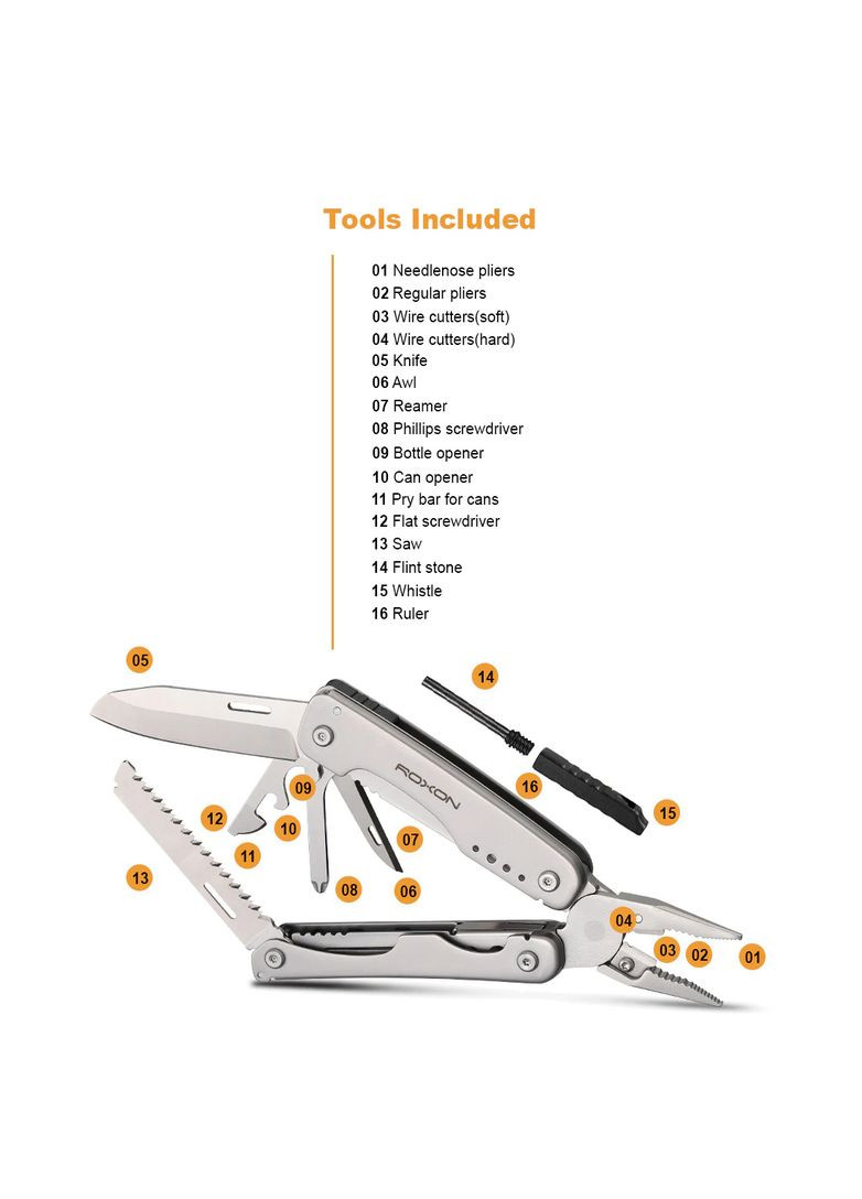 Мультиинструмент Flash Elite S803ESteel Roxon (356732067)