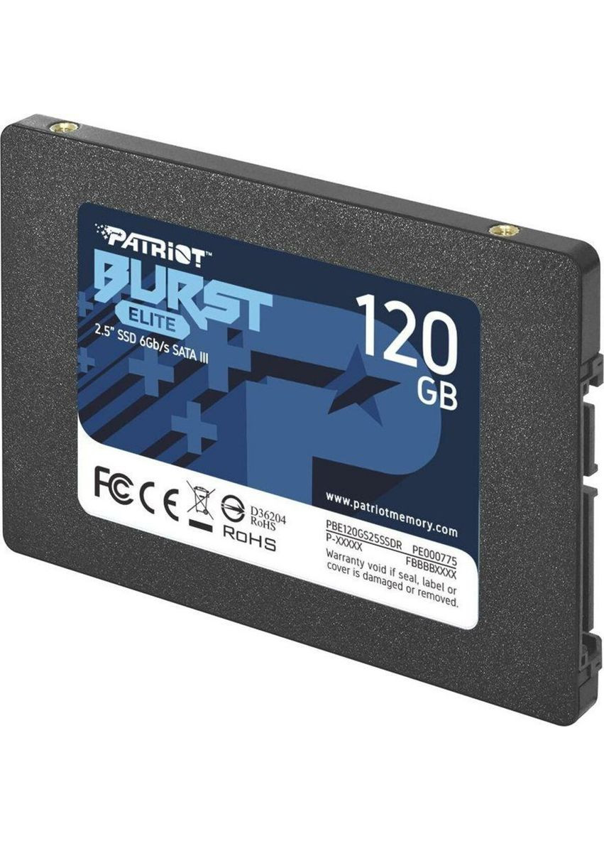 Накопичувач SSD 120GB 2.5" 7mm SATAIII TLC 3D Patriot Burst Elite (345105706)