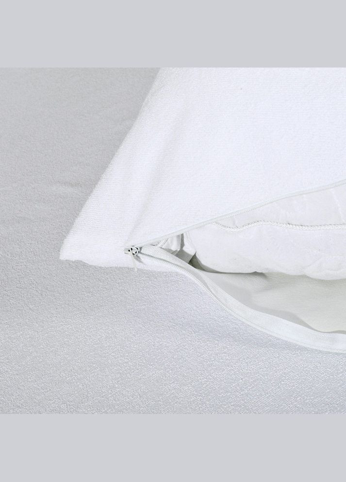 Наволочка чохол захисна непромокальня 50х70 см Аква Стоп трикотажна махрова водонепроникна бавовна з IDEIA (334726534)