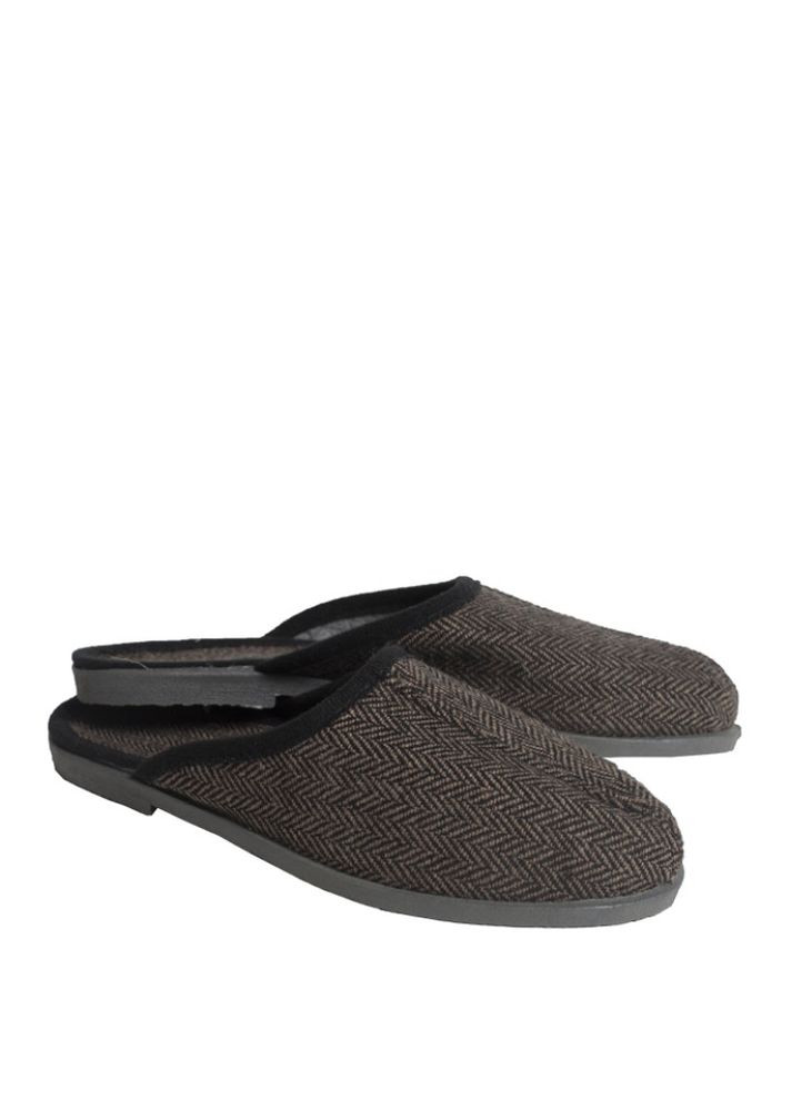 Коричневые тапочки мужские m6 е Oldcom