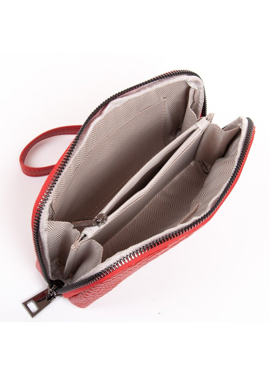 Жіноча шкіряна косметичка Cosmetic 60095-3 red Cossroll (324691229)