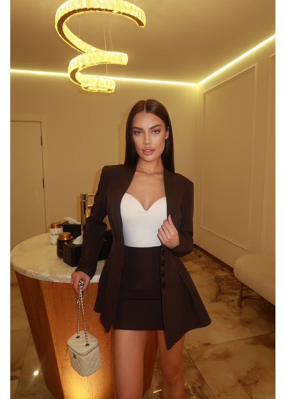 Жіночий костюм (блейзер + мініспідниця) queensleep_7km 1621 (350199202)