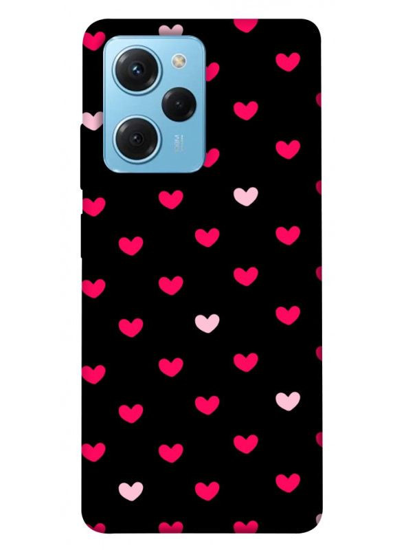 Чохол з принтом для Xiaomi Poco X5 Pro 5G / для Ксяомі, сяомі, ксіомі редмі поко Х5 про Little hearts No Brand (338603319)