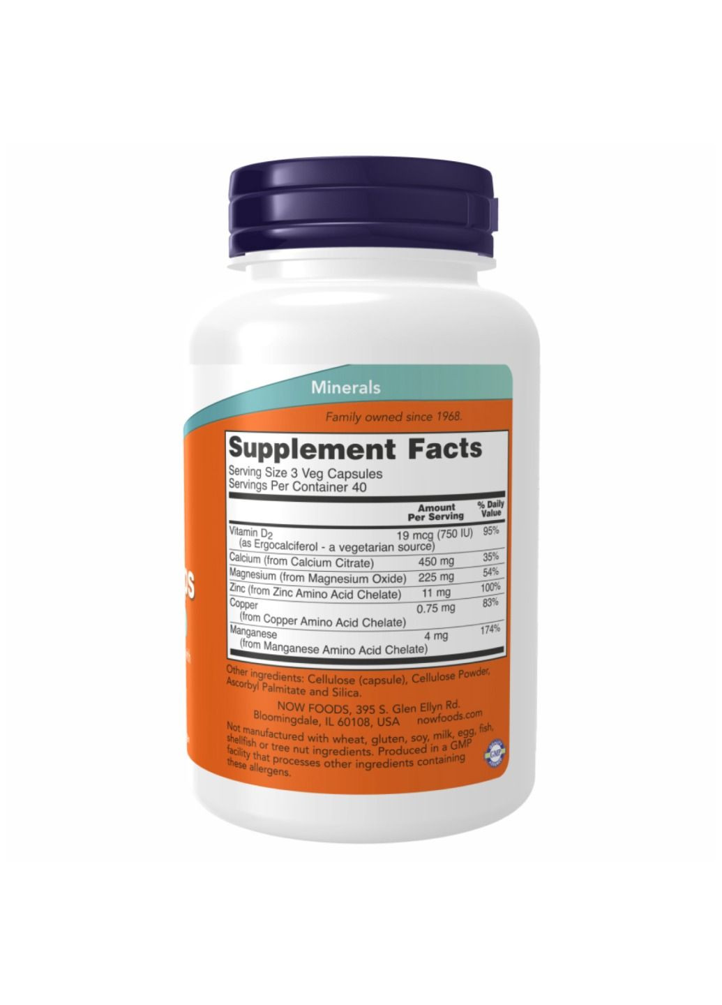 Кальцій Calcium Citrate - 120 vcaps Now Foods (280917159)
