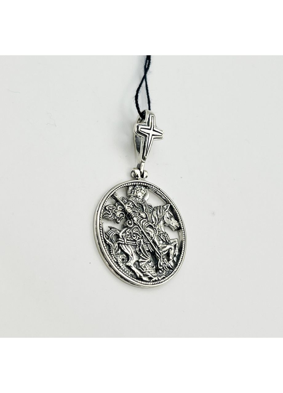 Ладанка амулет срібний "Георгій Побідоносець" 6,68 г No Brand (369737503)