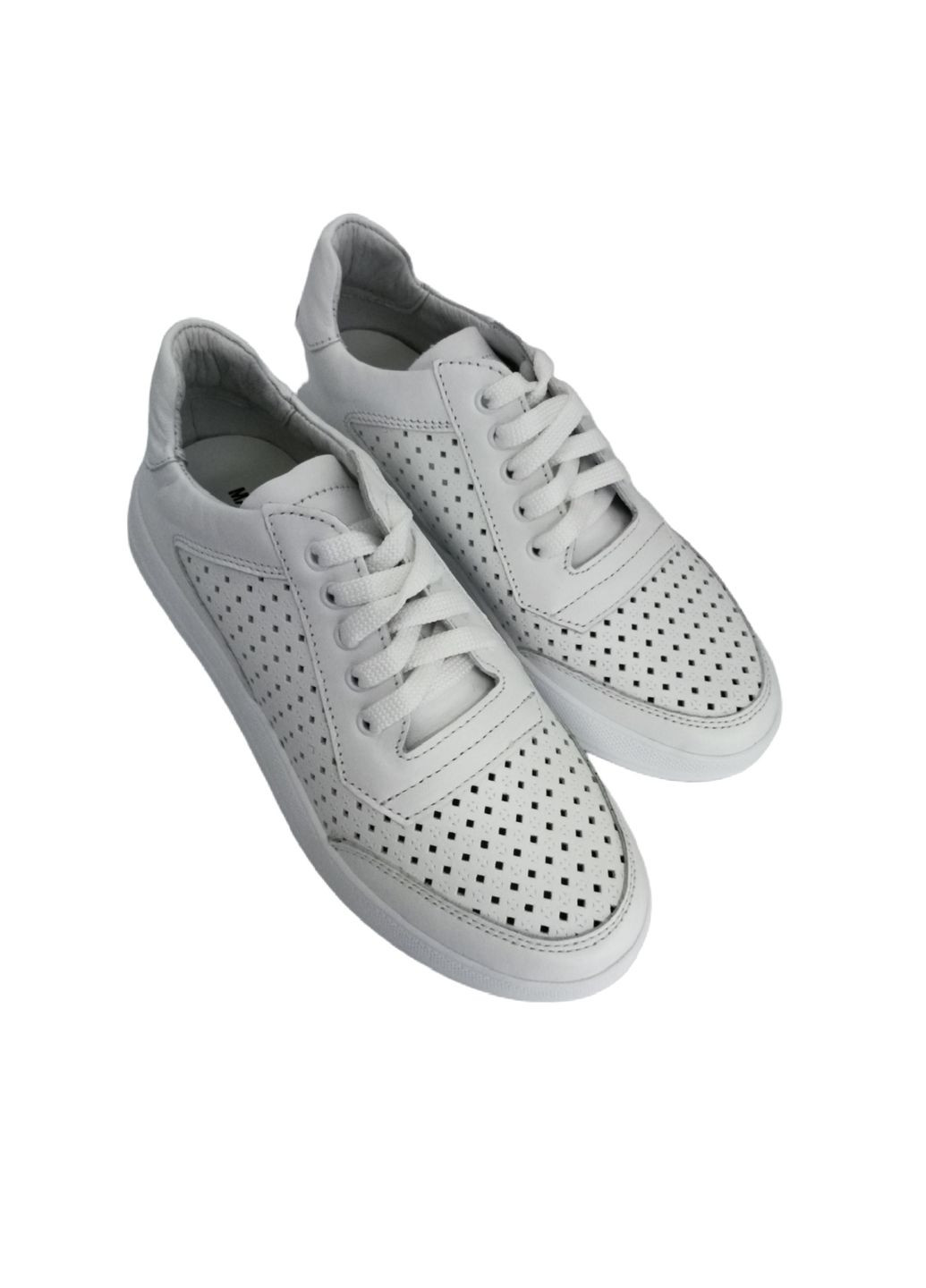 Белые кеды (р) кожа 0-1-1-2123 Marcco