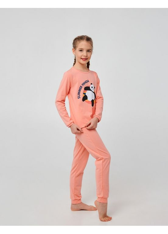 Персикова всесезон піжама для дівчинки Smil
