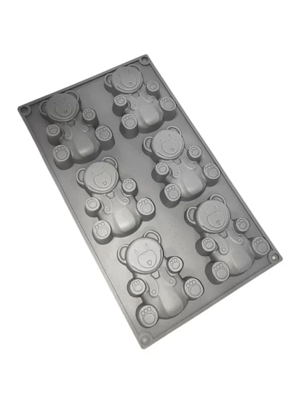 Силиконовая форма-планшет для выпечки "Мишка" цвет серый ЦБ-00247447 Profsil (296716042)