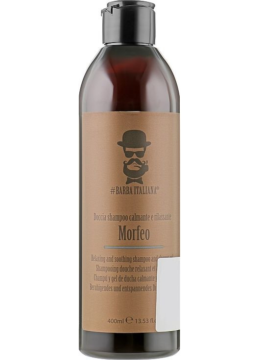 Расслабляющий и успокаивающий шампунь и гель для душа Morfeo Shampoo And Shower Gel 400ml (846069-70400) Barba Italiana (368621842)