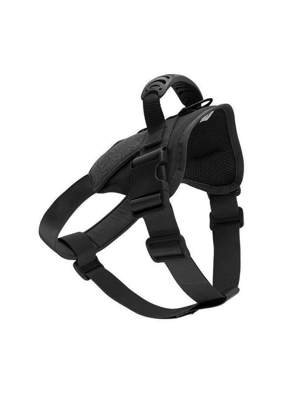 Шлея для собак, тактичний жилет з ручкою, Чорний S (50-65 см) No Brand (299915509)