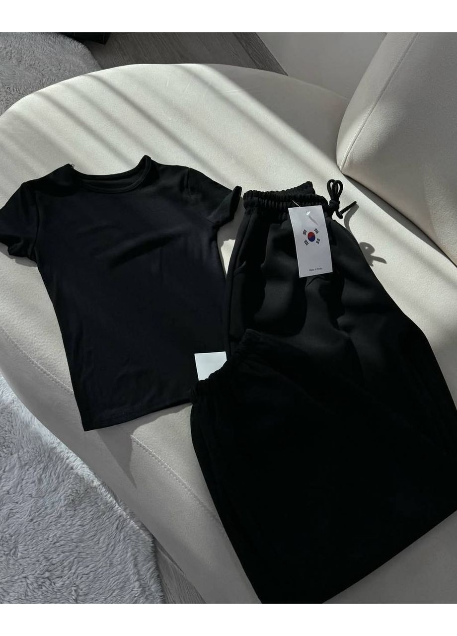 Жіночий костюм топ + джоггери з якісної турецької двонитки (вільний крій)👉 Заміри в описі DK/DL Мода без кордонів (361642642)