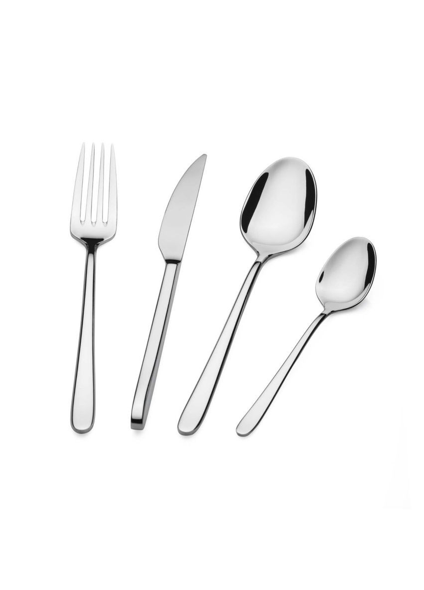 Набір столових приладів Malachite 714900024 24 сріблясті предмети Barazzoni (364490370)