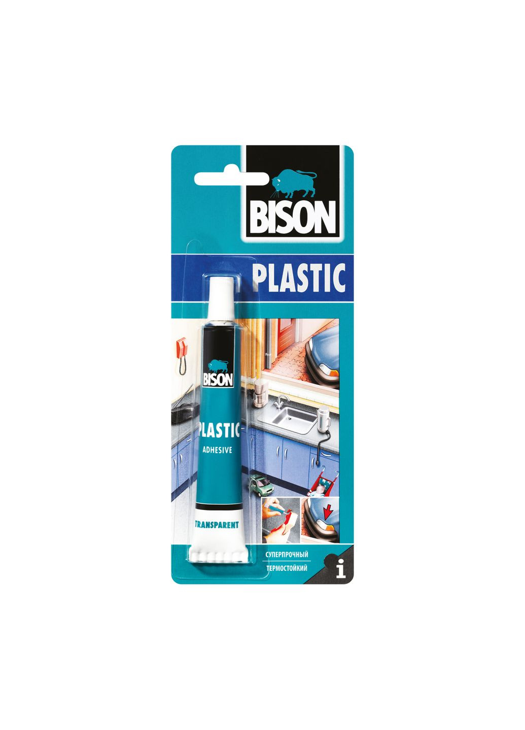 Клей для твердого пластика 25 мл Bison (285714830)