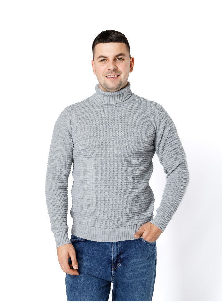 Чоловічий гольф з довгим рукавом колір сірий ЦБ-00233231 BFORS (306713005)