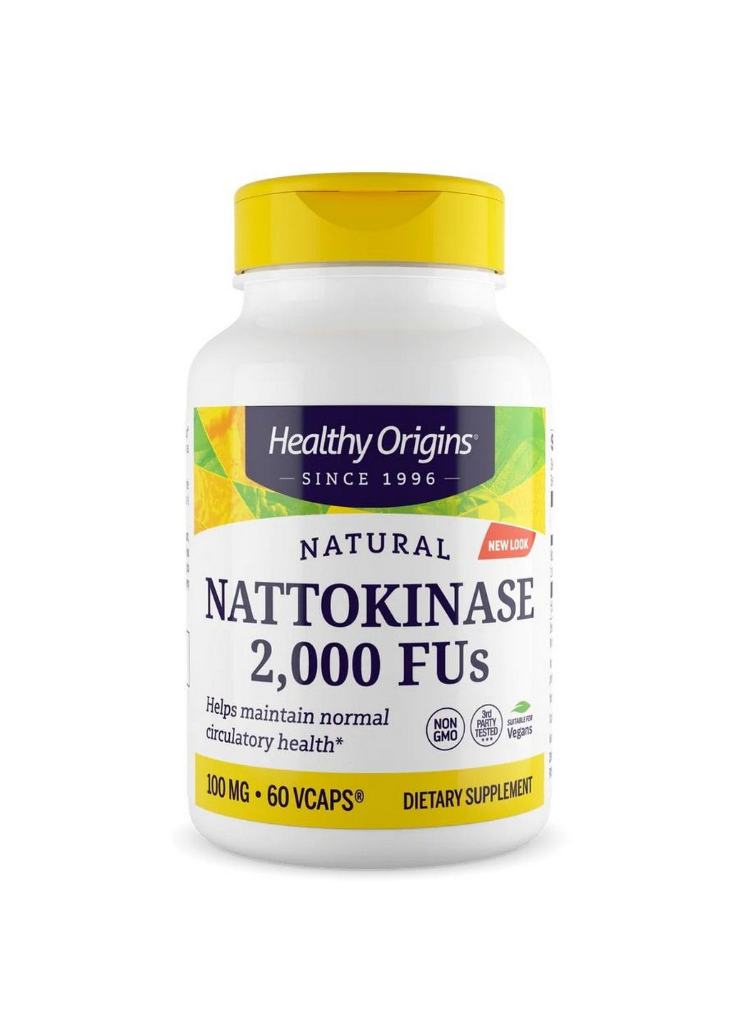 Натуральная добавка Nattokinase 100 mg, 60 вегакапсул Healthy Origins (294926147)