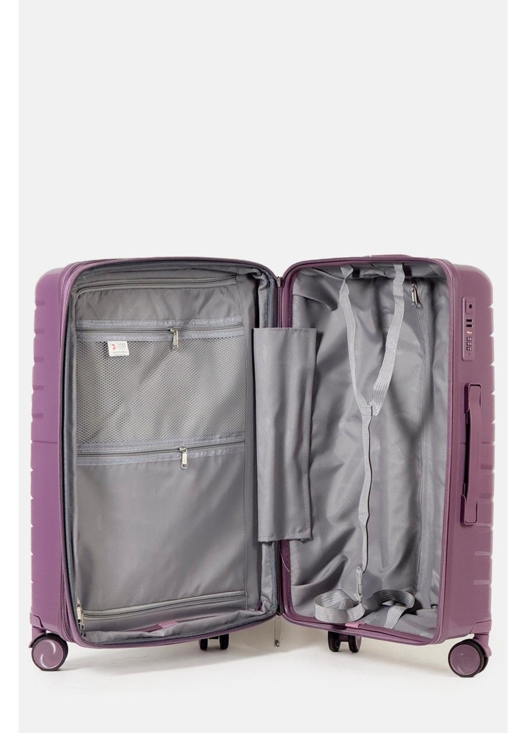 Маленький пластиковый чемодан ручная кладь 2025-05-3PR Three Birds (370944550)