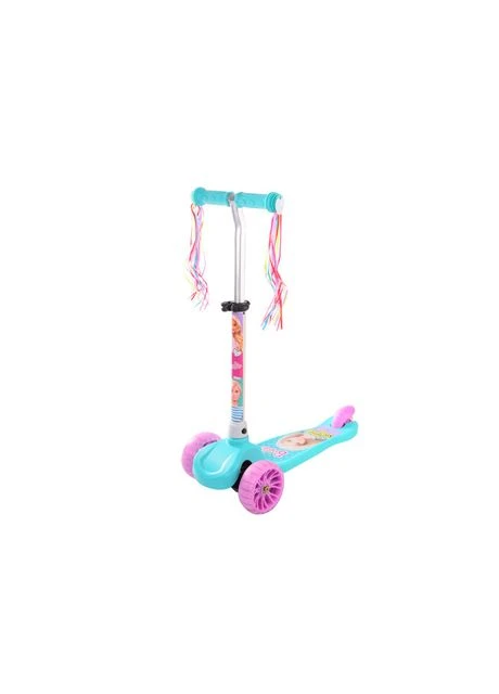 Дитячий самокат Барбі рожевий LS2116, PU, світло Barbie (350352935)