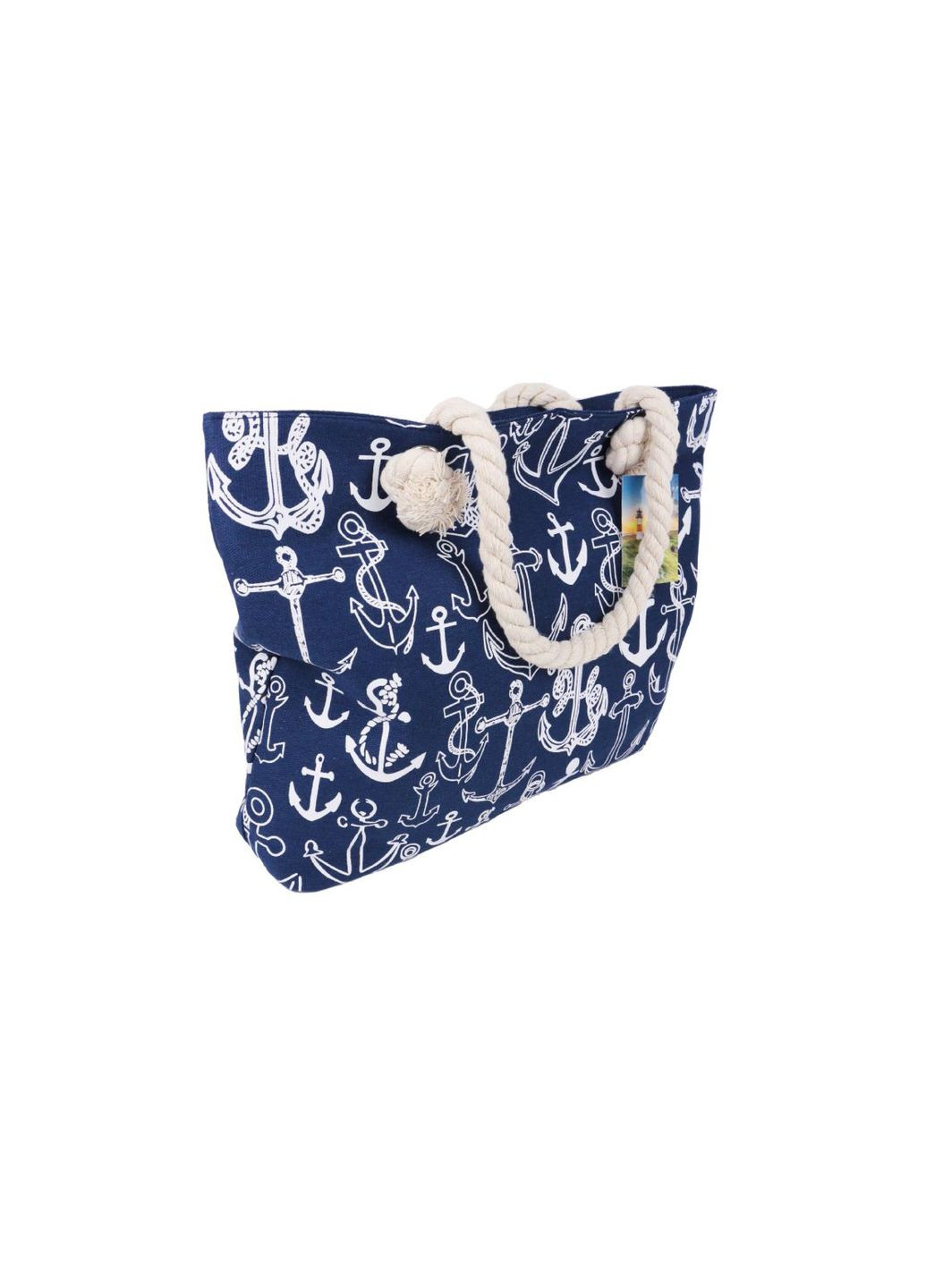 Тканевая пляжная сумка в морском стиле Якори комбинированный Lidl (290706296)