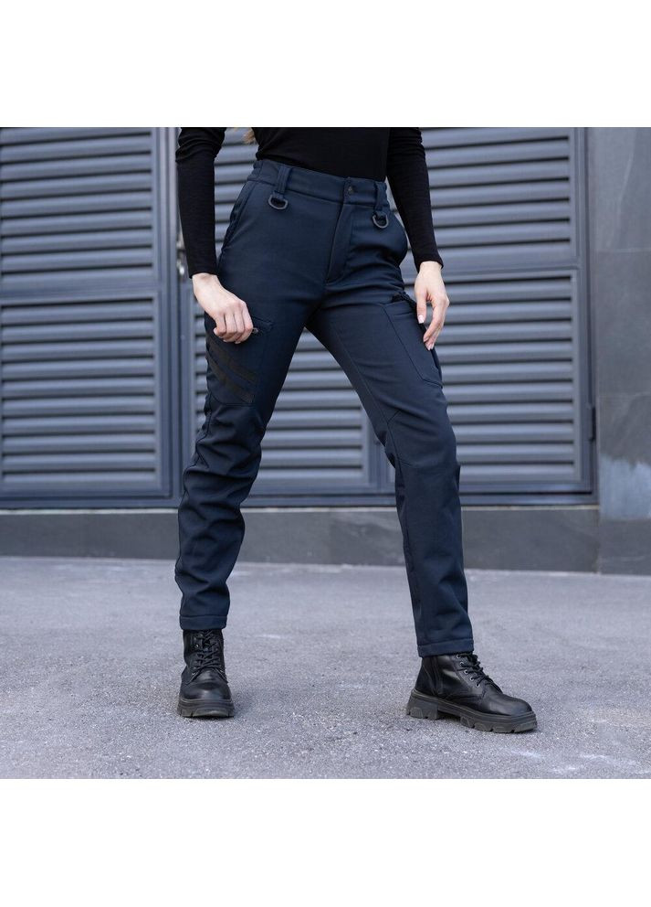 Армійські жіночі демісезонні штани Карго темно-сині No Brand (356509138)